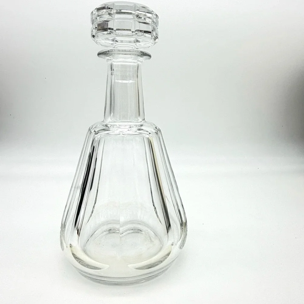 Vintage Baccarat Talleyrand Clear Crystal Liquor Decanter with‎ Stopper 9.25